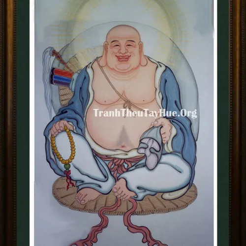 Tranh thêu Phật Di Lặc MS 1131
