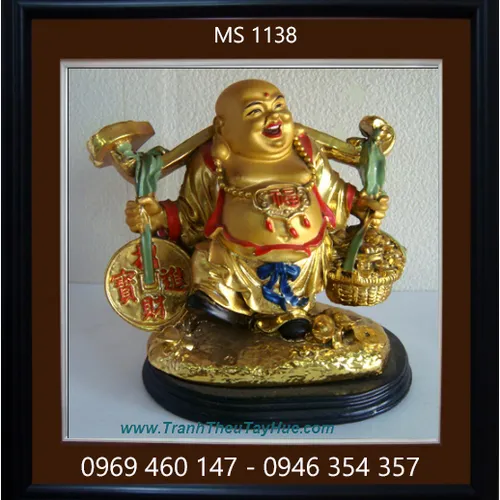 Tranh thêu Phật Di Lặc MS 1138