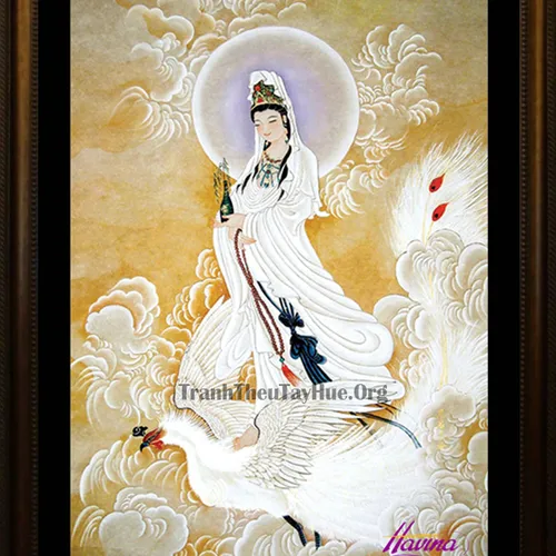 Tranh thêu Phật Quan Thế Âm Bồ Tát MS 1111