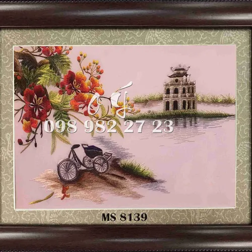 Tranh Thêu Phong Cảnh Hà Nội MS 8139