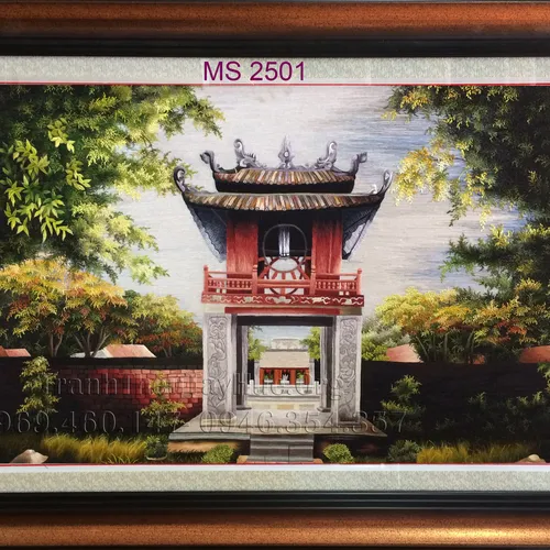 TRANH THÊU PHONG CẢNH LÀNG QUÊ MS 2501
