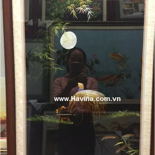 Tranh Thêu Phong Cảnh Làng Quê Việt Nam Giao Đến Chị Hương Petro Việt Nam