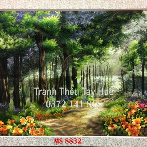 Tranh thêu phong cảnh ms 8832