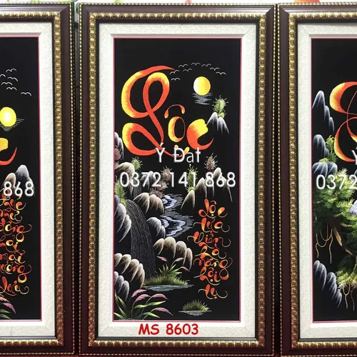 Tranh thêu phúc lộc thọ ms 8603