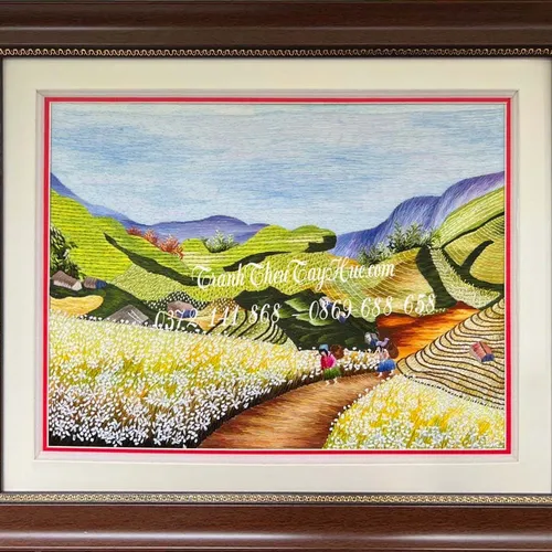 Tranh thêu quà tặng đối tác người nước ngoài và ý nghĩa