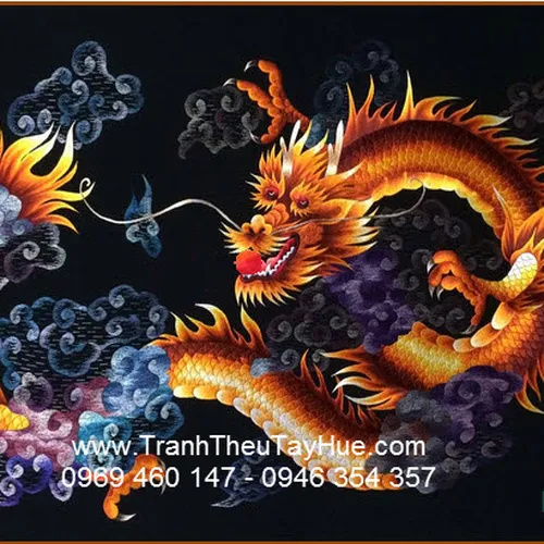 TRANH THÊU RỒNG 01