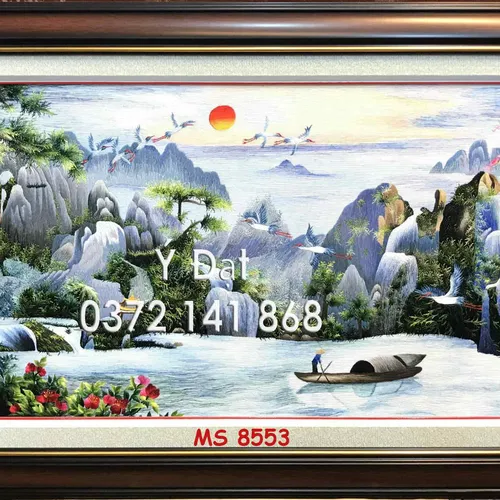 Tranh Thêu Sơn Thủy Hữu Tình MS 8553