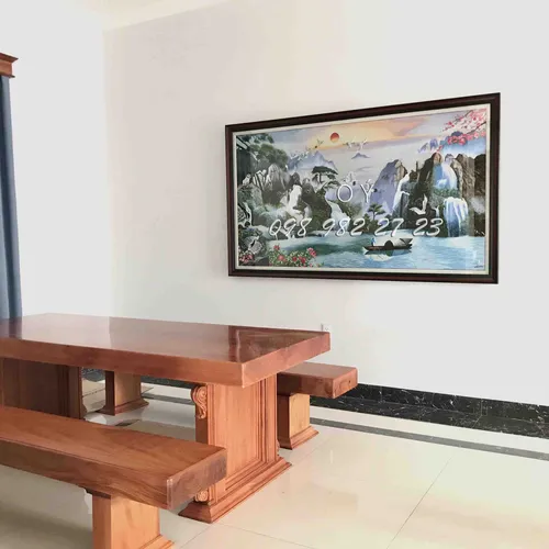 TRANH THÊU SƠN THỦY HỮU TÌNH THEO YÊU CẦU CỦA ANH DŨNG Ở CỦ CHI