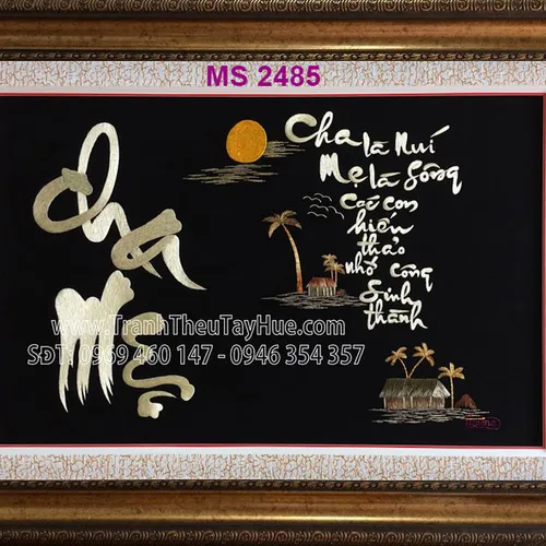 TRANH THÊU TẶNG CHA MẸ MS 2485