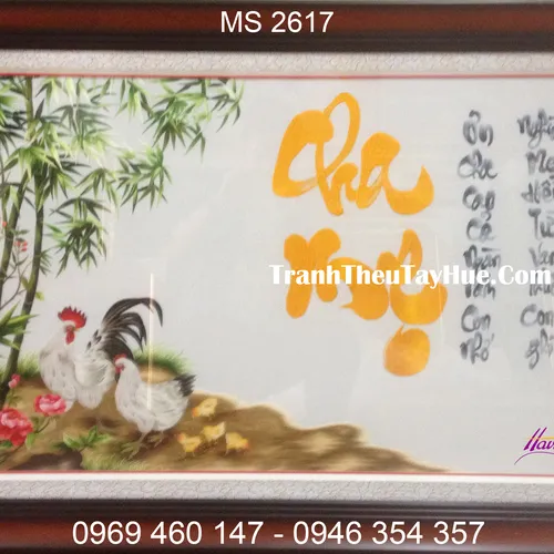 TRANH THÊU TẶNG CHA MẸ MS 2617
