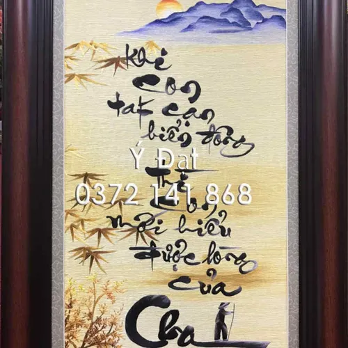 Tranh thêu tặng cha mẹ MS 8678