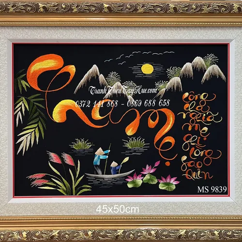 Tranh thêu tặng cha mẹ MS 9839