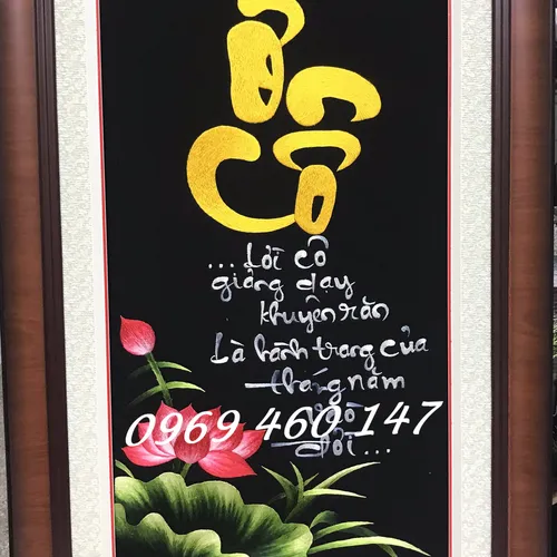Tranh thêu tặng cô giáo ms 6037