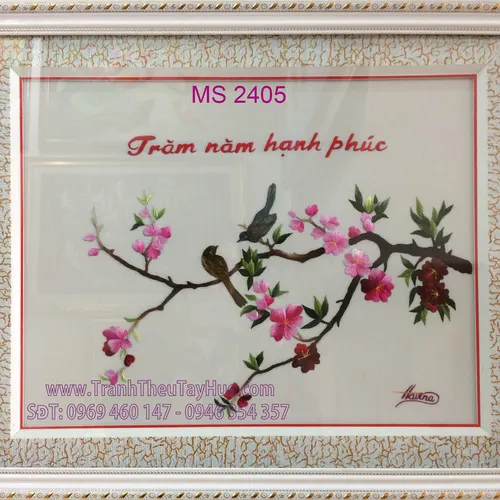 TRANH THÊU TẶNG ĐÁM CƯỚI MS 2405