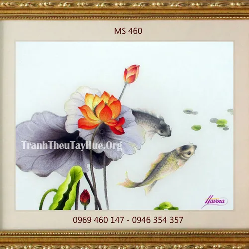 Tranh thêu tặng đám cưới MS 460