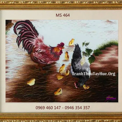 Tranh thêu tặng đám cưới MS 464