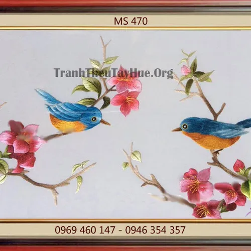 Tranh thêu tặng đám cưới MS 470