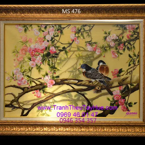 Tranh thêu tặng đám cưới MS 476