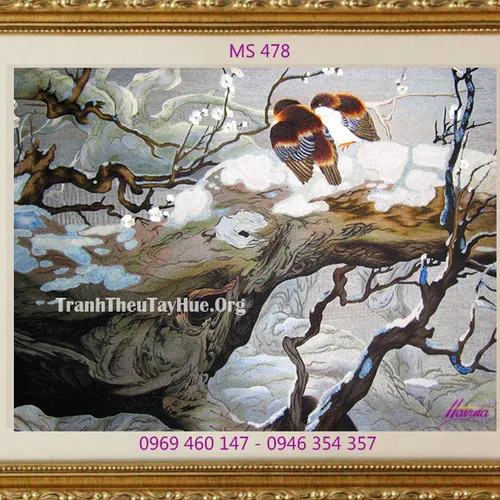 Tranh thêu tặng đám cưới MS 478