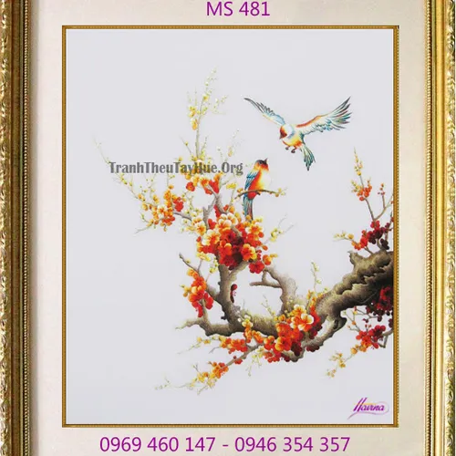 Tranh thêu tặng đám cưới MS 481