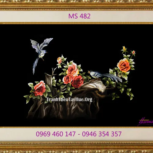 Tranh thêu tặng đám cưới MS 482