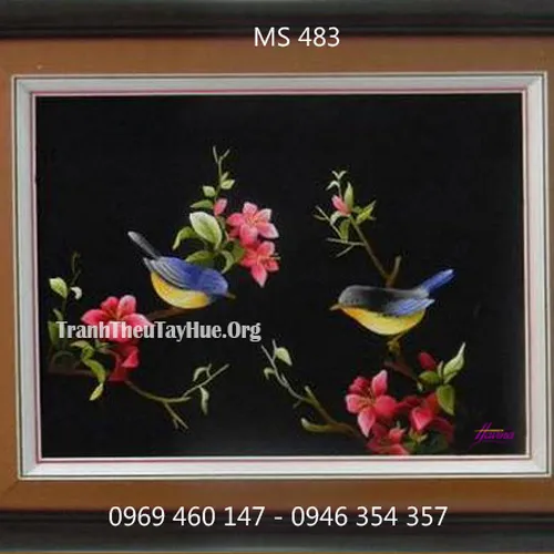 Tranh thêu tặng đám cưới MS 483