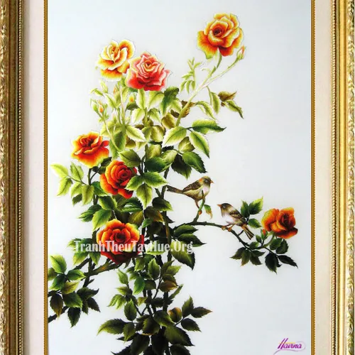 Tranh thêu tặng đám cưới MS 484