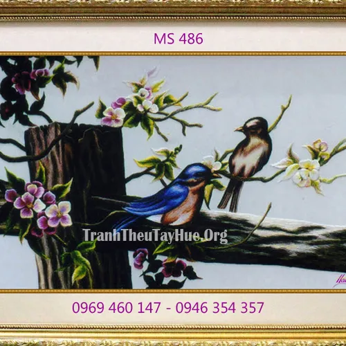 Tranh thêu tặng đám cưới MS 486