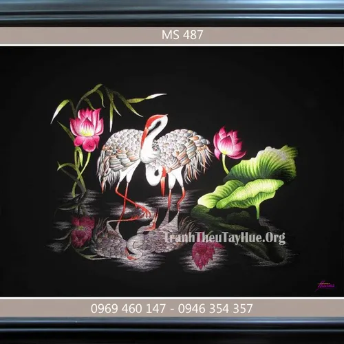 Tranh thêu tặng đám cưới MS 487