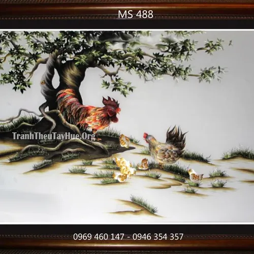 Tranh thêu tặng đám cưới MS 488