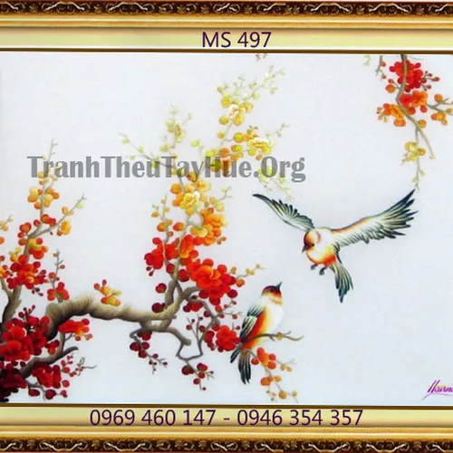 Tranh thêu tặng đám cưới MS 497