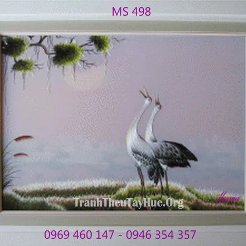 Tranh thêu tặng đám cưới MS 498