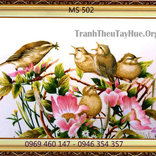 Tranh thêu tặng đám cưới MS 502