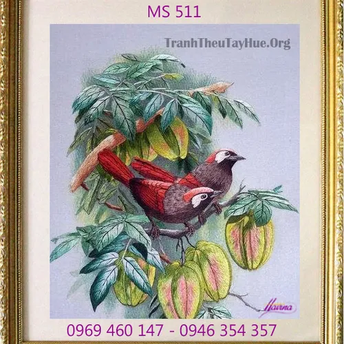 Tranh thêu tặng đám cưới MS 511