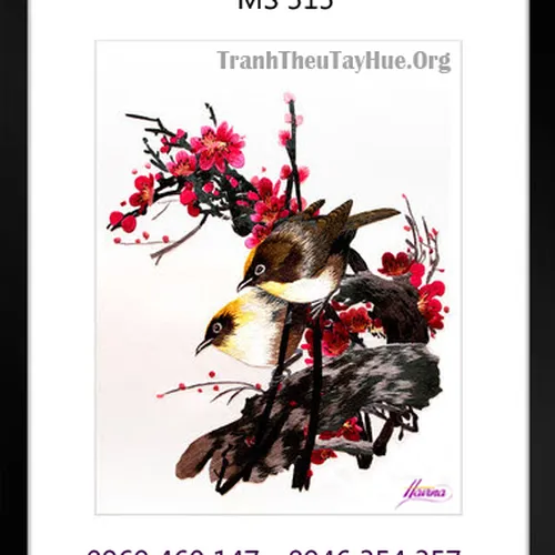 Tranh thêu tặng đám cưới MS 515