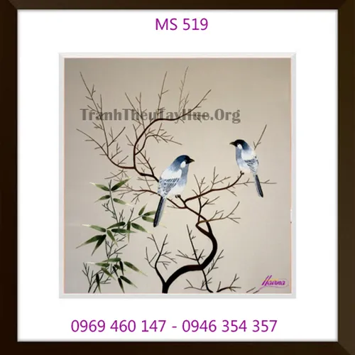 Tranh thêu tặng đám cưới MS 519