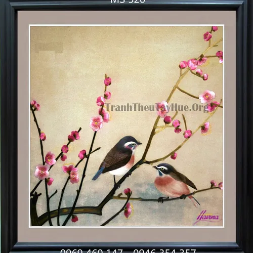 Tranh thêu tặng đám cưới MS 520