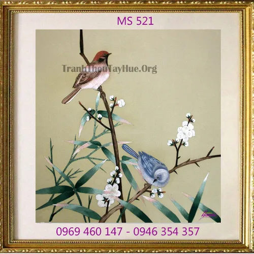Tranh thêu tặng đám cưới MS 521