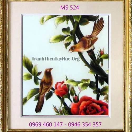 Tranh thêu tặng đám cưới MS 524