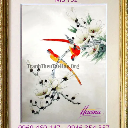Tranh thêu tặng đám cưới MS 752