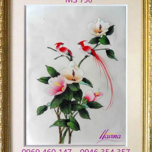 Tranh thêu tặng đám cưới MS 756