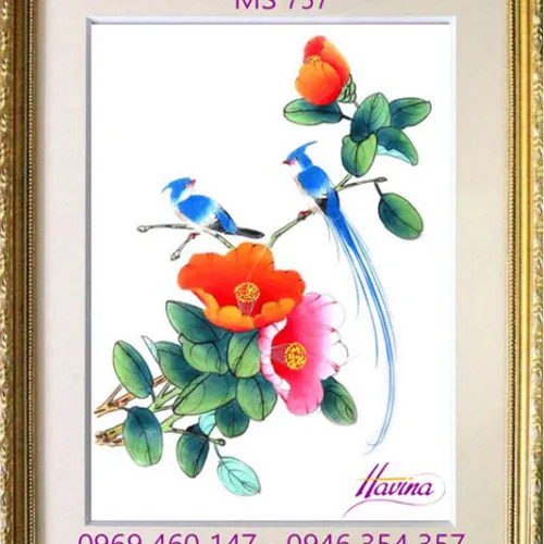 Tranh thêu tặng đám cưới MS 757
