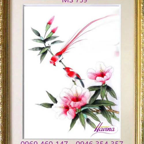Tranh thêu tặng đám cưới MS 759