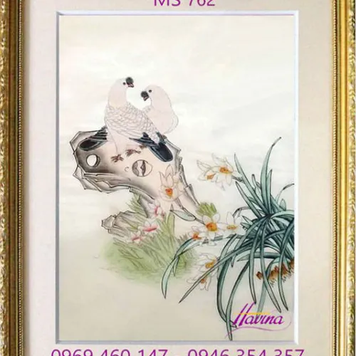 Tranh thêu tặng đám cưới MS 762