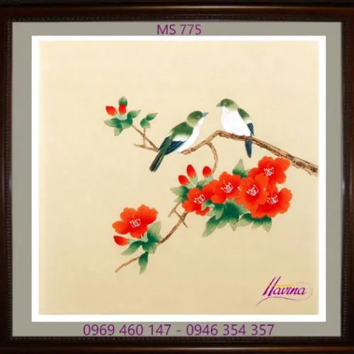 Tranh thêu tặng đám cưới MS 775