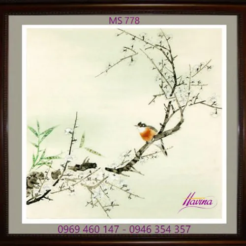 Tranh thêu tặng đám cưới MS 778