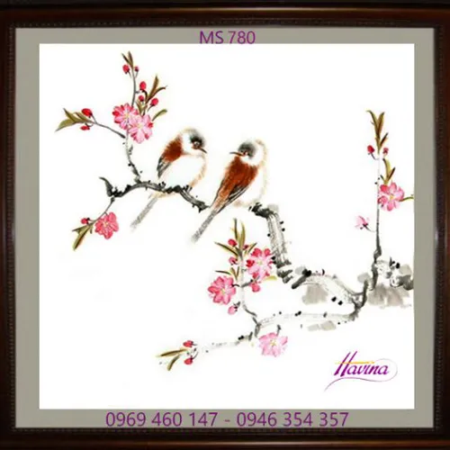 Tranh thêu tặng đám cưới MS 780