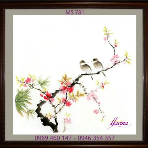 Tranh thêu tặng đám cưới MS 781