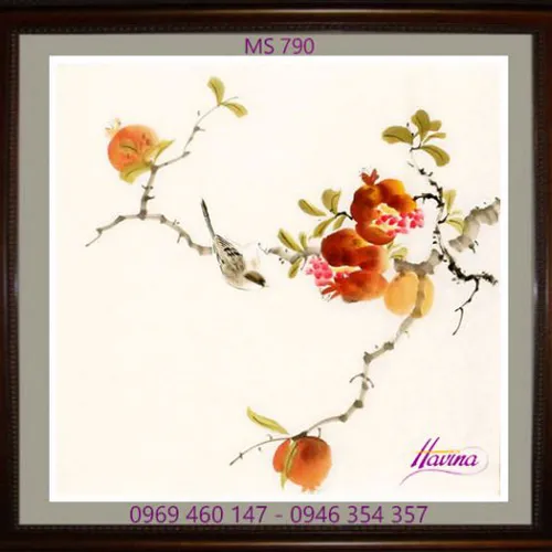 Tranh thêu tặng đám cưới MS 790