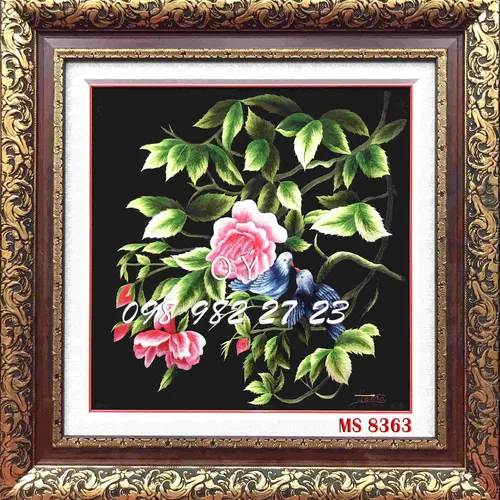 TRANH THÊU TẶNG ĐÁM CƯỚI MS 8363